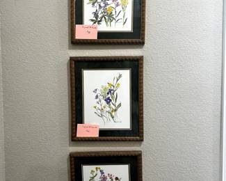 Floral Art Trio.
