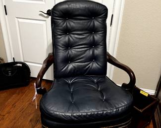 Leather office chair.