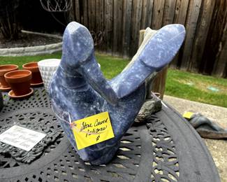 Stone Carved Pelicans.