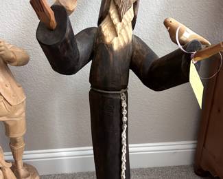 Hand Carved St. Francis by Ben Ortega.