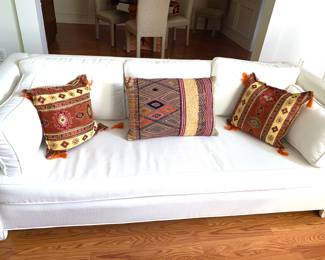 White cloth sofa