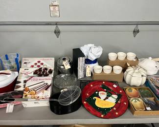 Serving pieces, bakeware, Chiller....