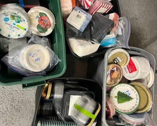 Disposables!  Napkins, Plates, Cups and Bowls!