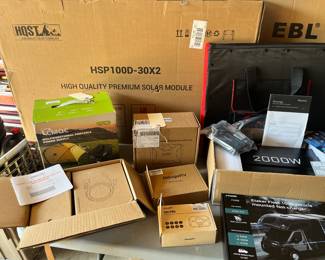 Solar Equipment; Panels, Inverters, Power Supply(s), Controllers