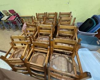 Vintage kids chairs 