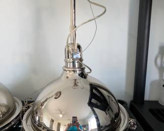 Kichler Hatteras Bay Single Light 13" Wide Pendant with Metal Shade and Fresnel Lens
Model: 2666PN
from the Hatteras Bay Collection.  2 available