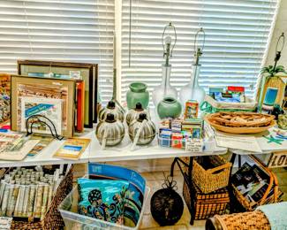 Vintage boating charts, vintage Florida Memorabilia. Vintage smudge pots.