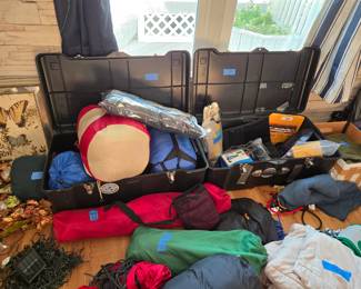 Camping gear, tents, chairs