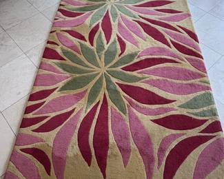 Large Peonies Area Rug
