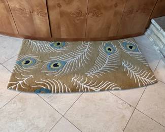 Crescent Peacock Area Rug