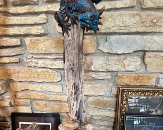 Dragons on Petrified Wood