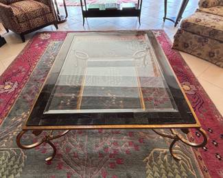 Large Metal/Glass Table