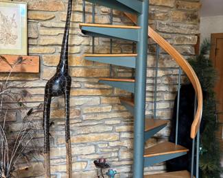 9 Foot Wood Giraffe