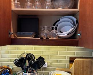 Vintage Bowls, Stemware, Utensils