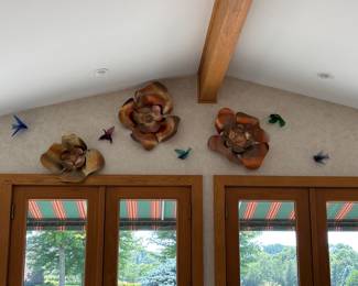 Copper Flowers, Glass Birds