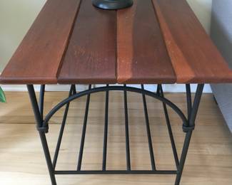 IRON AND WOOD TABLE