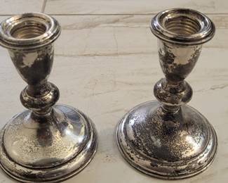 sterling silver candelabras