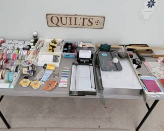Lots of crafting and quilting materials. (more not pictured.)