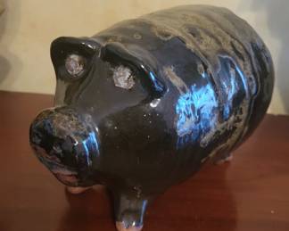 regional artist Marie Rogers pottery pig
