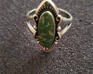 native american sterling ring.