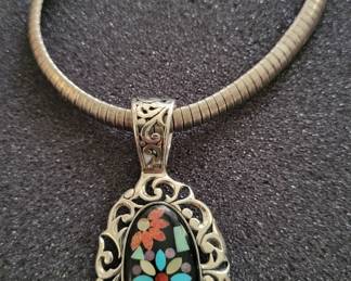 carolyn pollack sterling and turquoise / MOP 