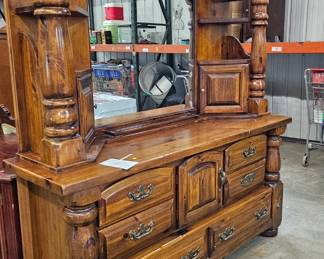 DRESSER WITH MIRROR