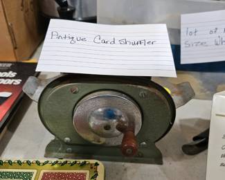 ANTIQUE CARD SHUFFLER