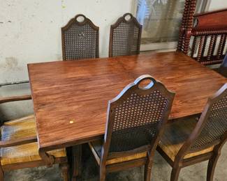 DINING TABLE AND CHAIRS