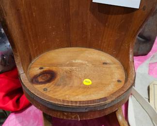 WOODEN BUCKET CHILDS CHAIR