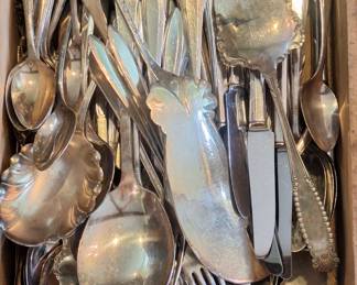 Silver Flatware Spoon Knife Fork