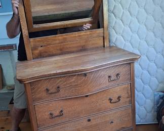 Antique Dresser with Mirror