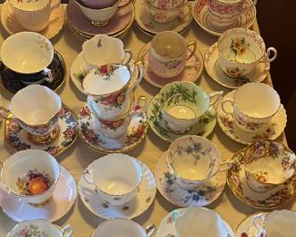 Vintage tea cup/saucer collection