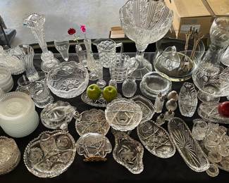 Large selection of antique cut & EAPG