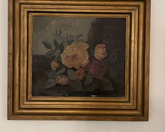 Antique floral painting