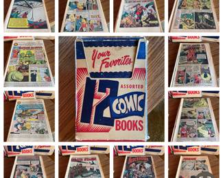 Vintage comic book set