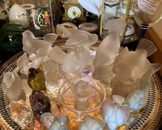 Lalique birds etc