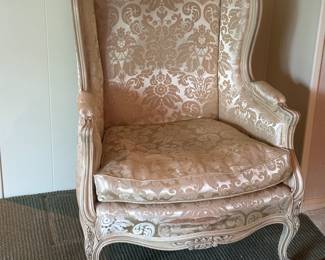 UPHOLSTERED WING CHAIR