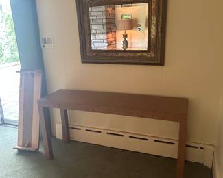 CONSOLE TABLE AND MIRROR