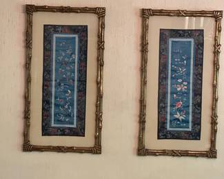 ASIAN SILK WALL HANGINGS