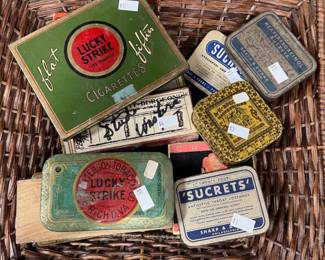 Antique tins