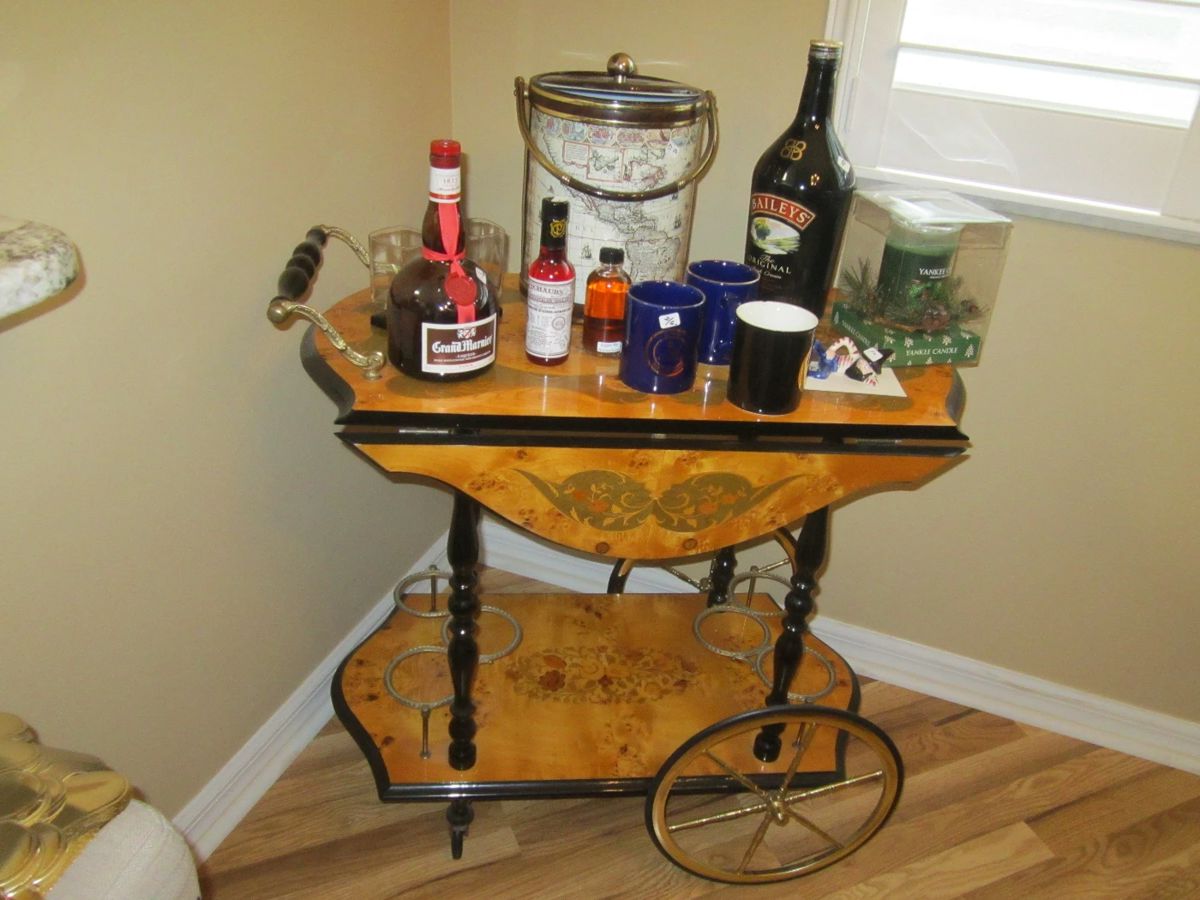 Vintage serving cart