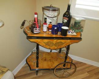 Vintage serving cart