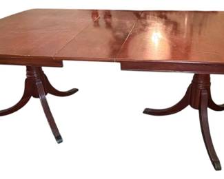 Double Pedestal Dining Table