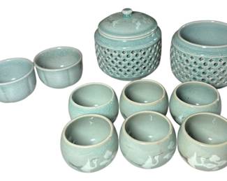 Celadon Ware Saki Set