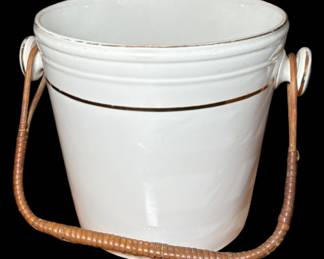 Gilded Ceramic Bucket