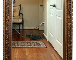 Ornate Leaf Motif Wall Mirror