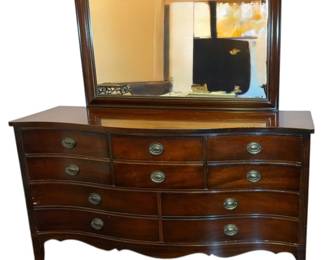 Vintage Dixie Bow Front Dresser