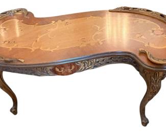 Inlaid Wood Coffee Table