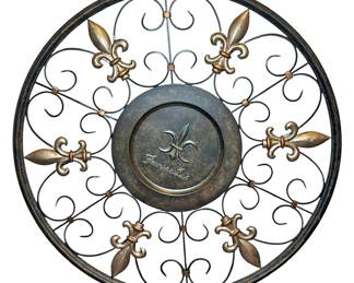 Metal Fleur de Lis Wall Art