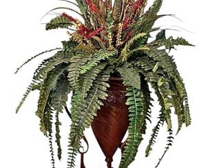 Artificial Floral Arrangement and Stand